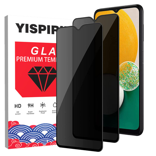 OWMGTS [2 Pack for Samsung Galaxy A13/A03S/A02S Privacy Screen Protector [9H Hardness] HD [Black] Dark Anti Spy Private Tempered Glass Film for Samsung Galaxy A03S 5G