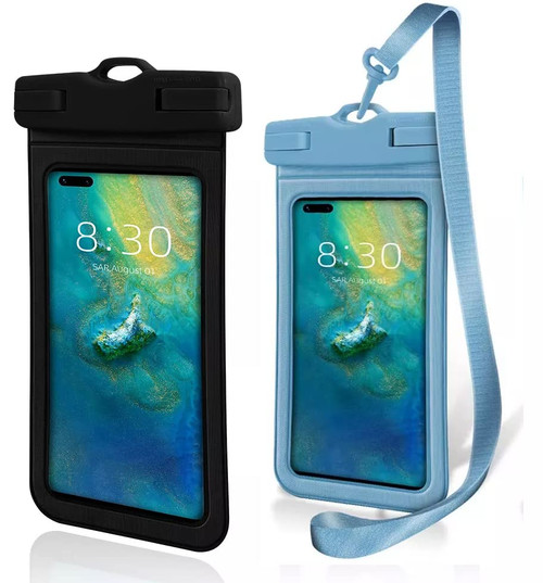 SMAIGE Waterproof Case Universal Phone Holder Pouch, IPX8 Underwater Cellphone Dry Bag Compatible with iPhone 13 Pro 12 11 14 Pro Max XS XR X 8 7 6S, Samsung Galaxy S10 Google Up to 7.2" -2 Pack