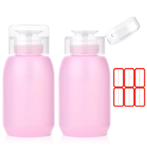 Acetone Pump Dispenser, INFILILA Push Down Pump Dispenser 2 Pack Nail Polish Remover Pump Empty Pump Bottle Dispenser for Alcohol, Nail Polish & Makeup Remover, Toner, etc 200ml (6.8oz) Acetone Pump Dispenser, INFILILA Push Down Pump Dispenser 2 Pack Nail Polish Remover Pump Empty Pump Bottle Dispenser for Alcohol, Nail Polish & Makeup Remover, Toner, etc 200ml (6.8oz)
