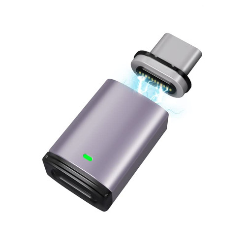 SHEEAST USB C Magnetic Adapter Straight, Magnetic USB C Adapter 100w Fast Charging 11Pins 480Mbps Data Transmission Compatible with MacBook Pro/Air and More Type C Devices
