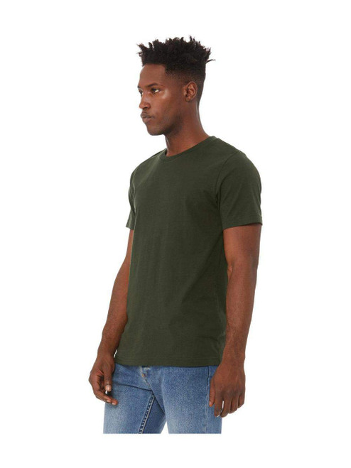 Bella + Canvas Unisex Jersey Short-Sleeve T-Shirt L DARK OLIVE
