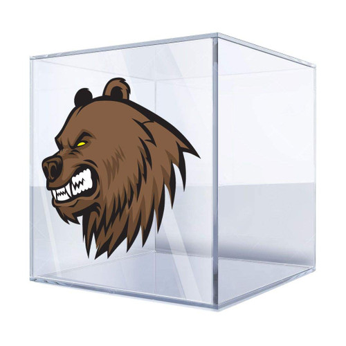 Stickers Sticker Bear Head Mascot 4 X 3,5