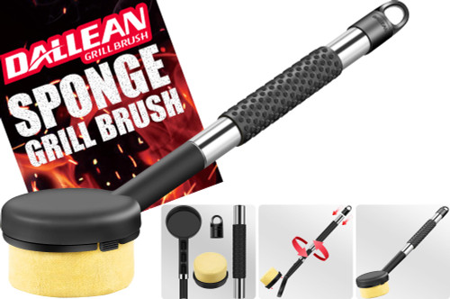 BBQ Grill Brush Bristle Free for Outdoor Grill, Grill Accessories with Sponge Replaceable Grill Brush Head, Steam Grate Cleaner,BBQ Cleaning Brush,Grill Brush Set, Bristle Free Grill Brush and Scraper BBQ Grill Brush Bristle Free for Outdoor Grill, Grill Accessories with Sponge Replaceable Grill Brush Head, Steam Grate Cleaner,BBQ Cleaning Brush,Grill Brush Set, Bristle Free Grill Brush and Scraper