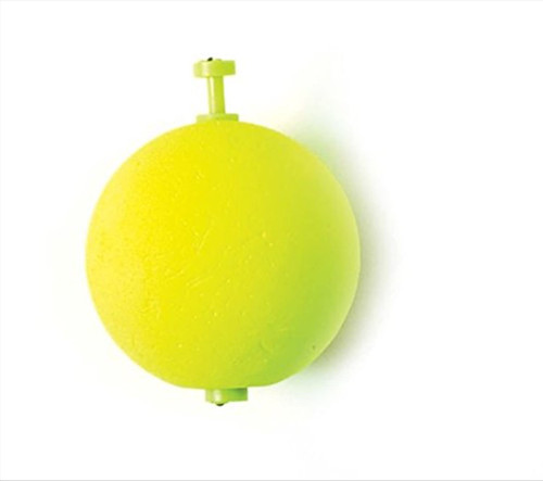 Eagle Claw 07121-004 2-Inch Foam Round Float, Set of 50, Chartreuse Finish