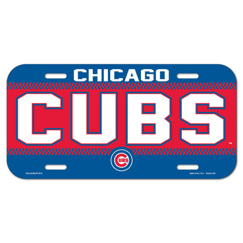 WinCraft MLB Chicago Cubs License Plate