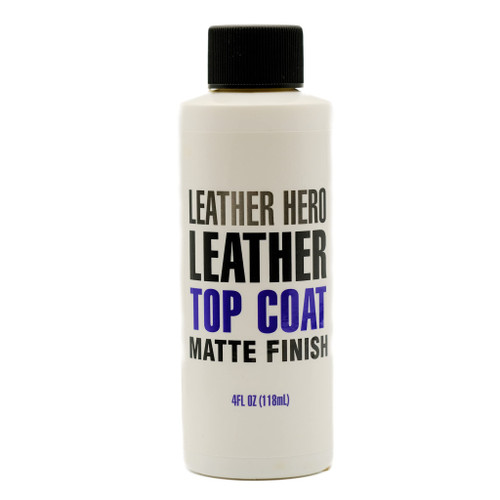 Leather Hero Matte Top Coat 4oz Leather Sealant Finish Color Restorer, Shoe Leather Sealant, Shoe Matte Finisher, Leather Finish