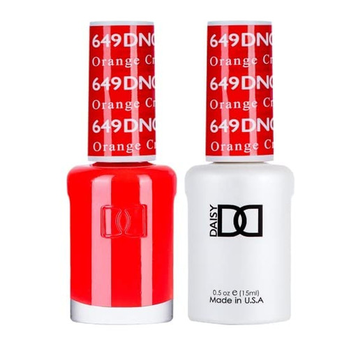 LIKO DND Nail Polish, Nail Gel,Orange Creamsicle, Looks Classy On Your Nails, Suitable for All Seasons, No Wipe Nail Gel Polish, Pack of 1, DND 649