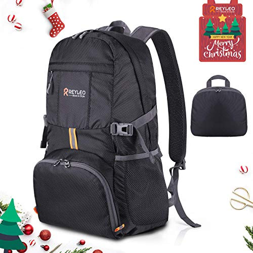 REYLEO 35L Packable Lightweight Backpack Hiking Daypack Foldable Ultralight Backpack Durable Water Resistant Travel Backpack RD02