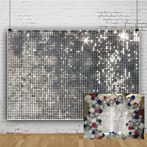 YongFoto 5x3ft Disco Party Backdrop Sliver Sequins Photography Background Glitter Halos Wedding Birthday Party Cake Table Banner 70s Theme Party Backdrop Disco Decorations Backdrop YongFoto 5x3ft Disco Party Backdrop Sliver Sequins Photography Background Glitter Halos Wedding Birthday Party Cake Table Banner 70s Theme Party Backdrop Disco Decorations Backdrop