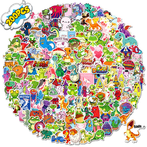Cute Animal Stickers for Kids,200 Pcs Cute Waterproof Cartoon Stickers Dinosaur Stickers Water Bottle Stickers Waterproof Skateboard Laptop Stickers Computer Phone Stickers for Kids Teens Girls Cute Animal Stickers for Kids,200 Pcs Cute Waterproof Cartoon Stickers Dinosaur Stickers Water Bottle Stickers Waterproof Skateboard Laptop Stickers Computer Phone Stickers for Kids Teens Girls