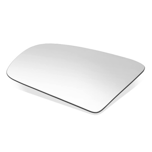 Factory Style Flat Side View Mirror Glass Lens - Manual Folding - Compatible with Excel Precis 1990-1994, Driver Left Side, Silver Reflective