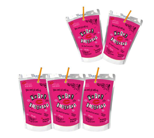 Mean Girls Birthday Party Supplies,24 Pieces Mean Girls Juice Bag Tags Stickers,Mean Girls Party Decorations Stickers.