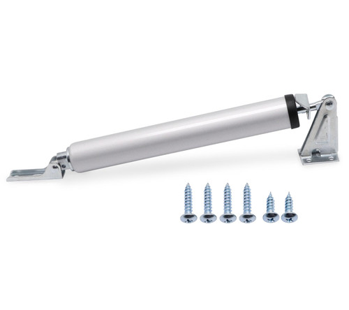 GDFYMI Screen Door Closer Replacement, Pneumatic Door Closer, Storm Door Closer Bracket Adjustable Closing Door Speed, Door Closure with Hold Open Feature & Smooth Closing Motion (9.05" L, Silver)