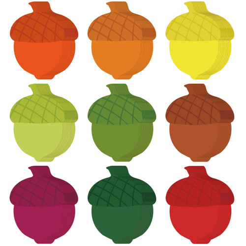 Geyee 108 Pcs Acorn Cutouts Fall Classroom Decorations Bulletin Board Cutouts Thanksgiving Acorn Crafts for Kids Toddlers Classroom Supplies for Thanksgiving Party Wall Art Decoration