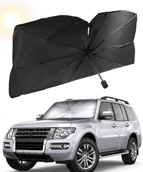 ESEWALAS Car Windshield Sunshade Umbrella,Car Sun Shade Windshield,Foldable Car Sunshade Umbrella for UV Ray Block Sun Heat Protection,Car Front Window Heat Insulation Protection for Car SUV Truck
