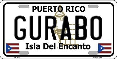 Gurabo Puerto Rico Metal Novelty License Plate Tag LP-2842