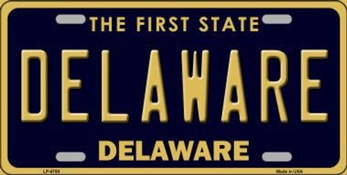 Smart Blonde LP-6700 Delaware Novelty Metal License Plate Smart Blonde LP-6700 Delaware Novelty Metal License Plate