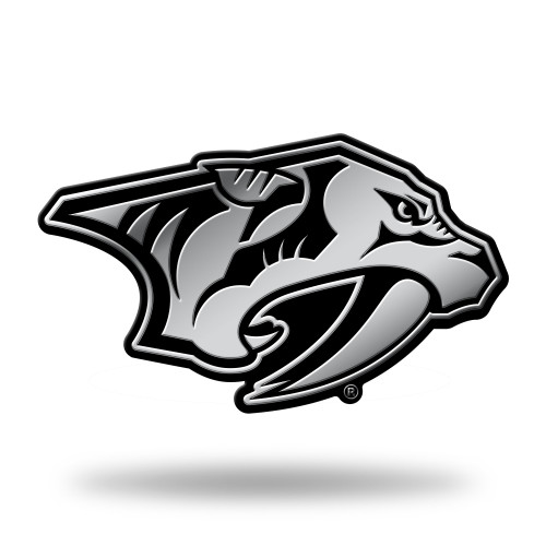 Rico Industries NHL Nashville Predators Chrome Finished Auto Emblem 3D Sticker