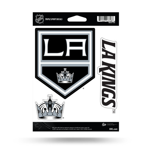 Rico Industries NHL Los Angeles Kings Triple Spirit Stickers Triple Sticker Sheet
