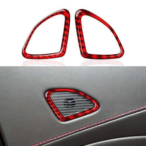 for Corvette C7 Carbon Fiber Car Door Side Tweeter Sticker Decal Interior Trim Cover for Chevrolet Corvette C7 Z06 /C7 Stingray Z51/ C7 Grand Sport 2014-2019 Accessories