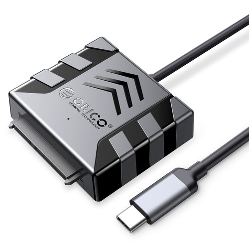 ORICO 2.5'' Hard Drive Enclosure SATA to USB C Cable, Hard Drive Adapter Converter for 2.5 Inch SSD & HDD Data Transfer, Support UASP(S1-3C-10)