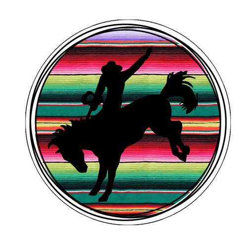 Wickedgoodz Serape Cowboy Vinyl Decal - Western Bumper Sticker - for Laptops Tumblers Windows Cars Trucks Walls Wickedgoodz Serape Cowboy Vinyl Decal - Western Bumper Sticker - for Laptops Tumblers Windows Cars Trucks Walls