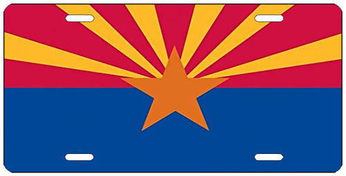 Arizona State Flag License Plate Novelty Auto Car Tag Vanity Gift AZ
