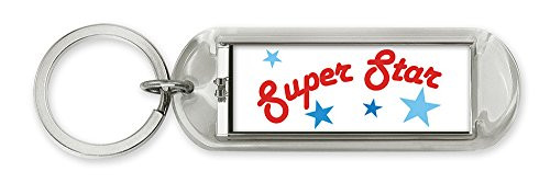 Dimension 9 Personalized Solar Flashing Keychain - Superstar (10032)
