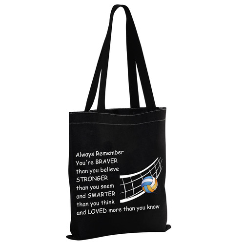 MBMSO Volleyball Gifts for Women Volleyball Player Lovers Team Tote Bag Volleyball Shoulder Bag Canvas Shopping Bag (Volleyball TB-black-02) MBMSO Volleyball Gifts for Women Volleyball Player Lovers Team Tote Bag Volleyball Shoulder Bag Canvas Shopping Bag (Volleyball TB-black-02)