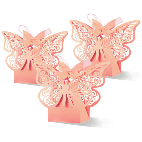 WGXIA Butterfly Laser Cut Favor Boxes, Butterfly Favor Boxes with Ribbons, Cute Chocolate Box for Wedding Birthday Baby Shower Bridal Shower Easter Party Candy Decoration Supplies 50 Pieces WGXIA Butterfly Laser Cut Favor Boxes, Butterfly Favor Boxes with Ribbons, Cute Chocolate Box for Wedding Birthday Baby Shower Bridal Shower Easter Party Candy Decoration Supplies 50 Pieces