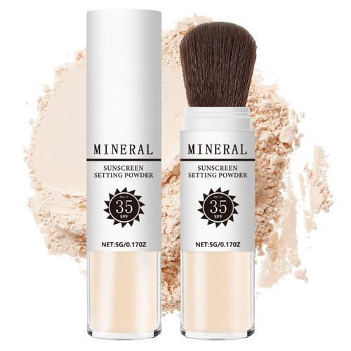 KAYNEST Mineral Sunscreen Setting Powder, SPF 35, Translucent, 100% Mineral Brush Powder, Oil Control Natural Matte Finish, Makeup Loose Face Powder Lasting Lightweight Breathable for All Skin (#01 Translucent) KAYNEST Mineral Sunscreen Setting Powder, SPF 35, Translucent, 100% Mineral Brush Powder, Oil Control Natural Matte Finish, Makeup Loose Face Powder Lasting Lightweight Breathable for All Skin (#01 Translucent)