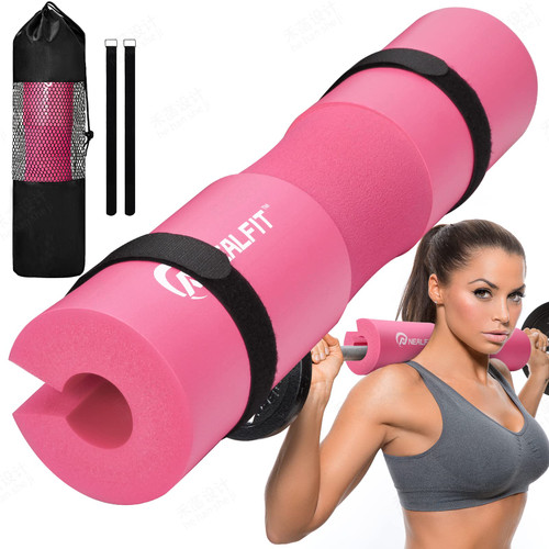 NEALFIT Squat Pad - Barbell Pad for Hip Thrusts, Squats, Lunges - Neck & Shoulder Protective Pad, Fit Standard and Olympic Bars