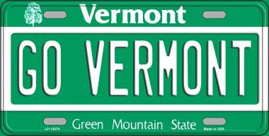 Go Vermont Novelty Metal License Plate Tag LP-13074