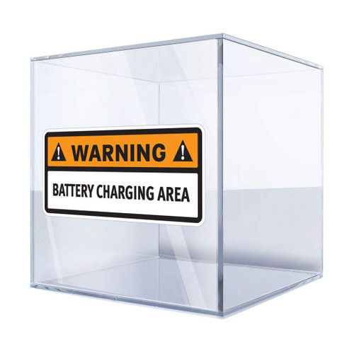 DT Stickers Decals Decal Warning. Battery Charing Area. 3 X 1,3