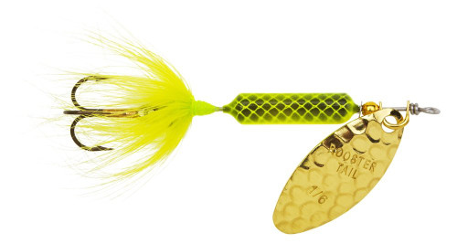 Yakima Bait Wordens Original Rooster Tail Spinner Lure, Hammered Chartreuse, 1/4-Ounce Yakima Bait Wordens Original Rooster Tail Spinner Lure, Hammered Chartreuse, 1/4-Ounce