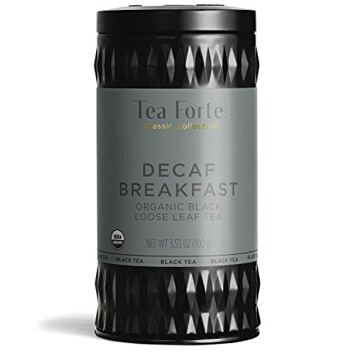 Tea Forte Organic Black Tea ESTATE DARJEELING, 2.82 Ounce Loose Leaf Tea Canister
