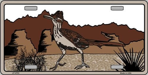 Smart Blonde LP-4753 Roadrunner Novelty Metal License Plate Smart Blonde LP-4753 Roadrunner Novelty Metal License Plate