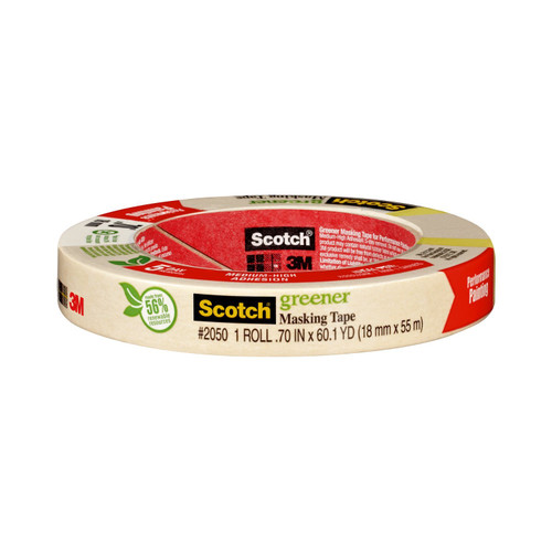 3M Scotch Greener Masking Tape for Performance Painting,  .70 in by 60.1-Yard, 1-Pack