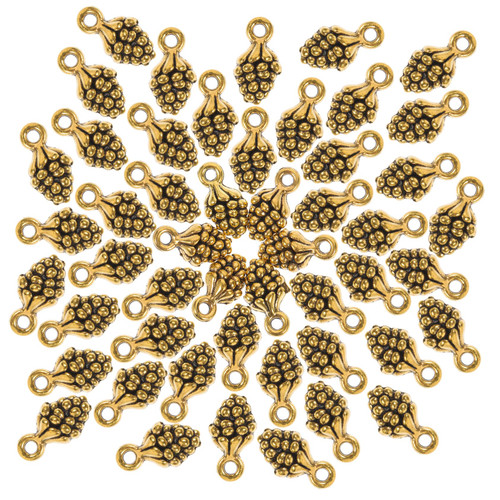Abaodam 100Pcs Christmas Pine Cone Pendant dainty jewelry charm necklace amulet necklace pinecone charms pinecone ornaments Metal Pinecone Brass Charms alloy DIY jewelry material advanced