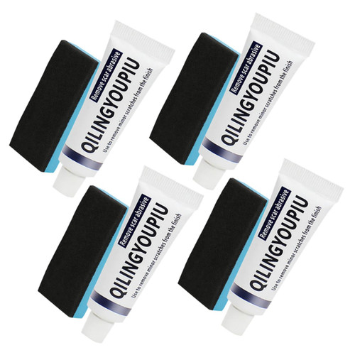 SUPVOX Scratch Remover Auto Paint Care Auto Body Compound Paste Car Grinding Paste Car Body Compound Paste Car Paint Care Paint Surface polishing Wax Lacquer Wax Scratch Wax Sponge White
