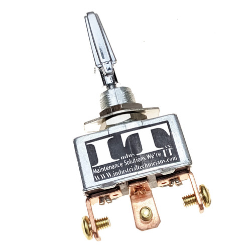 IndusTec SPDT 50A 12VDC On/Off/On Automotive Toggle Switch Marine High Current 3 Position Maintained Latching Lock Single Pole Double Throw