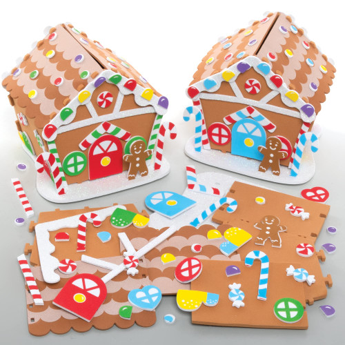 Baker Ross Gingerbread House Craft Kits - Pack of 2, Christmas Crafts for Kids, Make Your Own Xmas Decorations, Creative Arts and Crafts Project for Children (FE937) Baker Ross Gingerbread House Craft Kits - Pack of 2, Christmas Crafts for Kids, Make Your Own Xmas Decorations, Creative Arts and Crafts Project for Children (FE937)