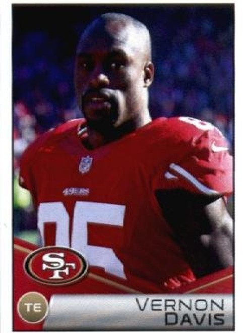 2014 NFL Panini Stickers #434 Vernon Davis San Francisco 49ers 2014 NFL Panini Stickers #434 Vernon Davis San Francisco 49ers