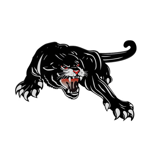 oAutoSjy Black Panther Car Hood Sticker Self-Adhesive Vinyl Graphics Decal Reflective Car Scratch Sticker Universal Waterproof Auto Car Body Side Decal Car Bumper Sticker Car Styling Decor Accessories