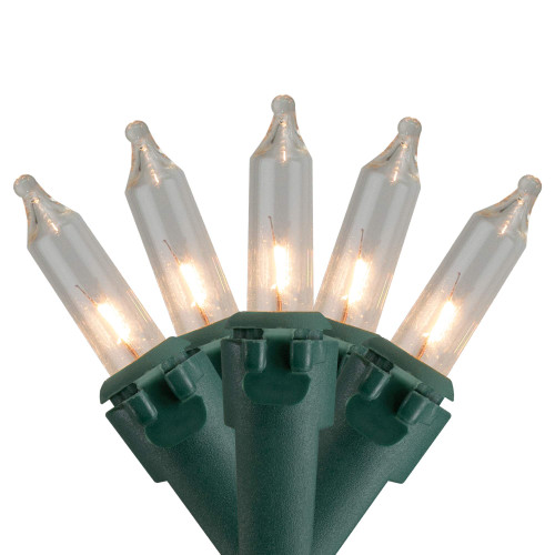 Northlight 50 Count Clear Mini Christmas Lights, 10 ft Green Wire Northlight 50 Count Clear Mini Christmas Lights, 10 ft Green Wire