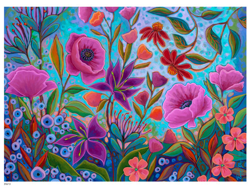 Ceaco - Peggy's Garden - Colorful Conversation - 1000 Piece Jigsaw Puzzle