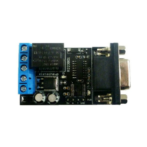 eletechsup 1 Channel DC 12V PC COM DB9 RS232 Serial Port Delay Relay UART Switch Module for LED Motor PLC 3D Printer (1)