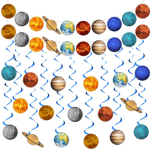 Lincia 42 Pcs Outer Space Party Decorations Space Birthday Banner Hanging Swirl Solar System Hanging Decoration Space Planet Banner Universe Theme Planets Decor Party Supplies for Kids Birthday Party Lincia 42 Pcs Outer Space Party Decorations Space Birthday Banner Hanging Swirl Solar System Hanging Decoration Space Planet Banner Universe Theme Planets Decor Party Supplies for Kids Birthday Party