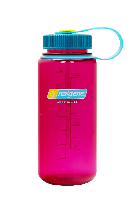 Nalgene Tritan Wide Mouth BPA-Free Water Bottle, 16oz, Eggplant