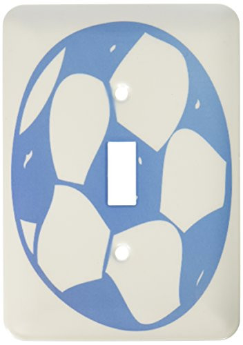 3dRose lsp_38391_1 Blue Soccer Ball Single Toggle Switch